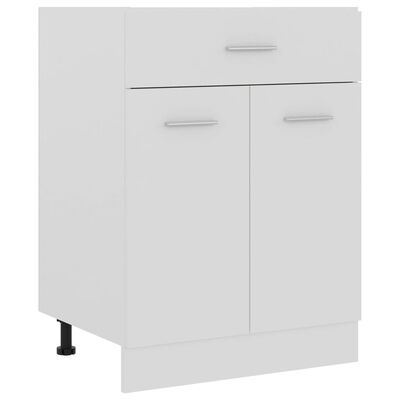 vidaXL Drawer Bottom Cabinet White 60x46x81.5 cm Engineered Wood, white vidaXL Drawer Bottom Cabinet White 60x46x81.5 cm Engineered Wood