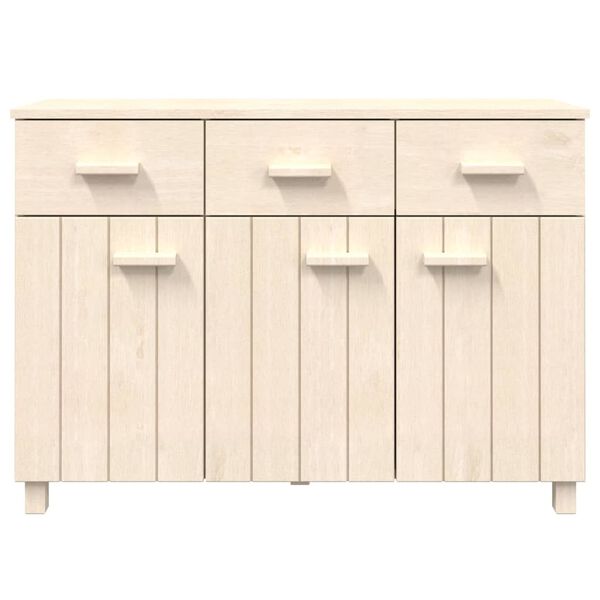 vidaXL Sideboard HAMAR Honey Brown 113x40x80 cm Solid Wood Pine