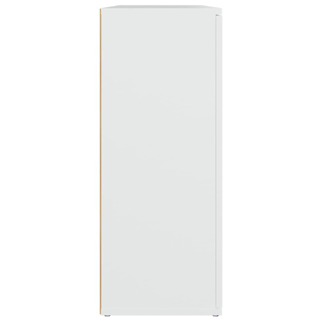 vidaXL Sideboard White 91x29.5x75 cm Engineered Wood