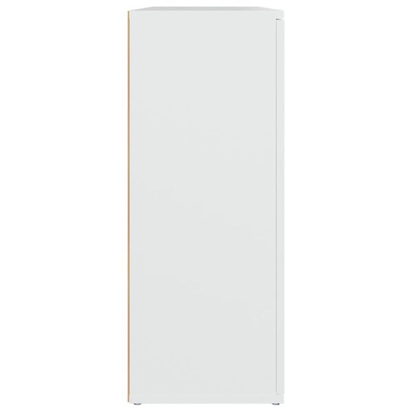 vidaXL Sideboard White 91x29.5x75 cm Engineered Wood