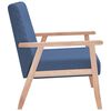 vidaXL Armchair Blue Fabric
