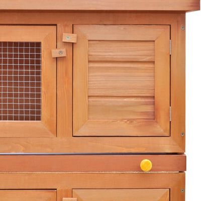 vidaXL Outdoor Rabbit Hutch Small Pet Cage 4 Door Wood,  vidaXL Outdoor Rabbit Hutch Small Pet Cage 4 Door Wood