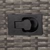 vidaXL Outdoor Chairs 2 pcs with Cushions Poly Rattan Grey
