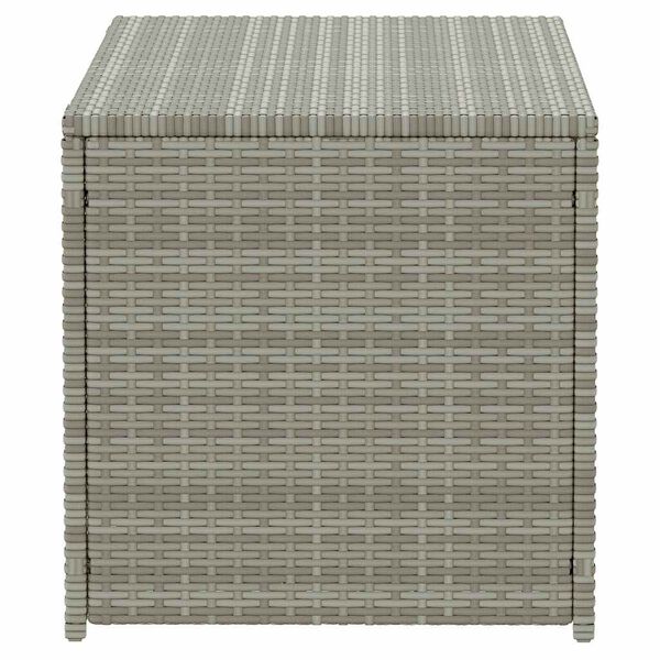 vidaXL Garden Storage Box Poly Rattan 100x50x50 cm Grey