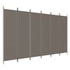 vidaXL 6-Panel Room Divider Anthracite 300x220 cm Fabric