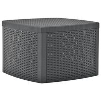 vidaXL Side Table Anthracite 54x54x36.5 cm Plastic, anthracite vidaXL Side Table Anthracite 54x54x36.5 cm Plastic
