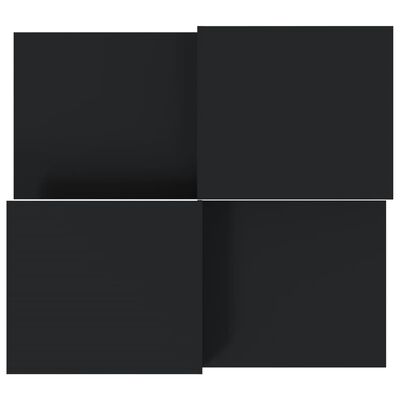 vidaXL Coffee Tables 2 pcs Black Engineered Wood, black vidaXL Coffee Tables 2 pcs Black Engineered Wood