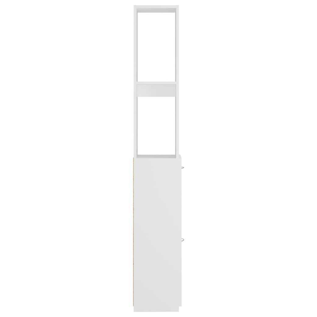 vidaXL Bathroom Cabinet White 25x26.5x170 cm Engineered Wood