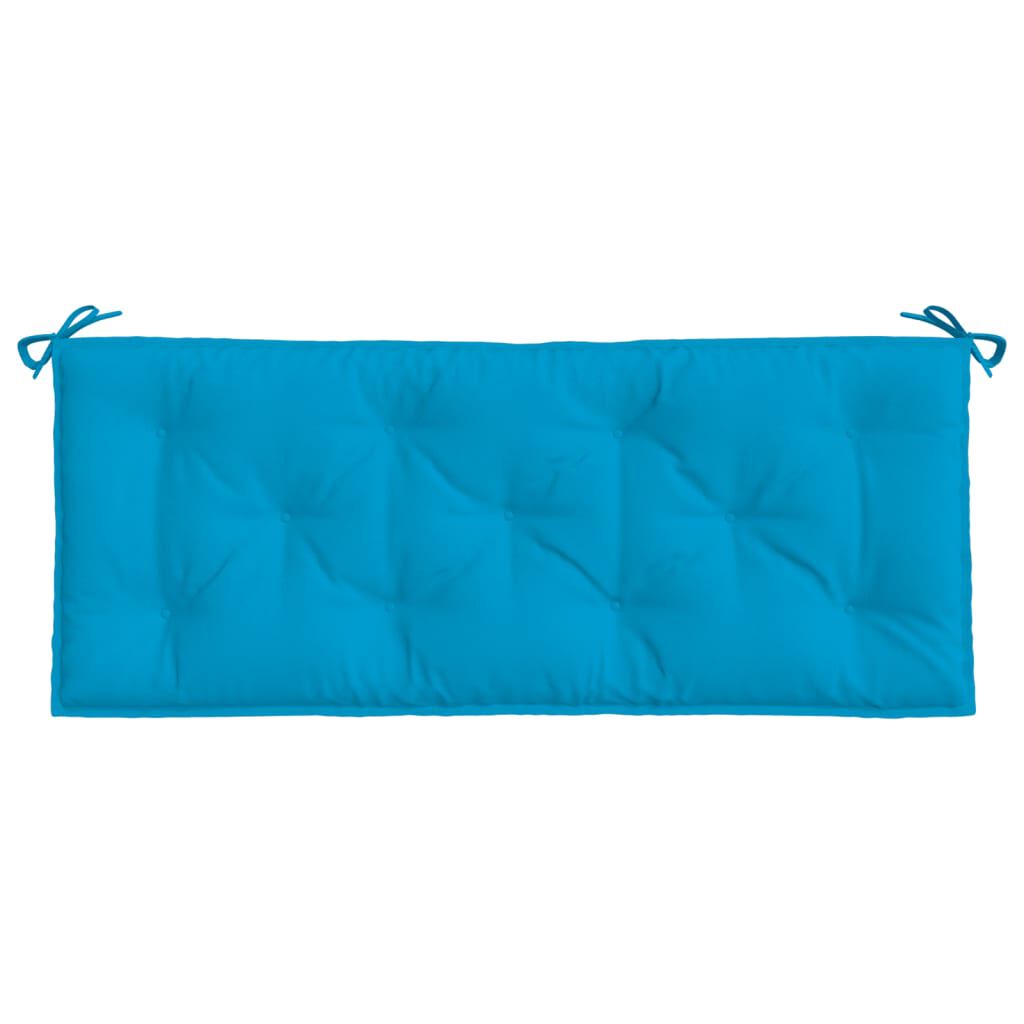 vidaXL Garden Bench Cushions 2pcs Light Blue 120x50x7cm Oxford Fabric