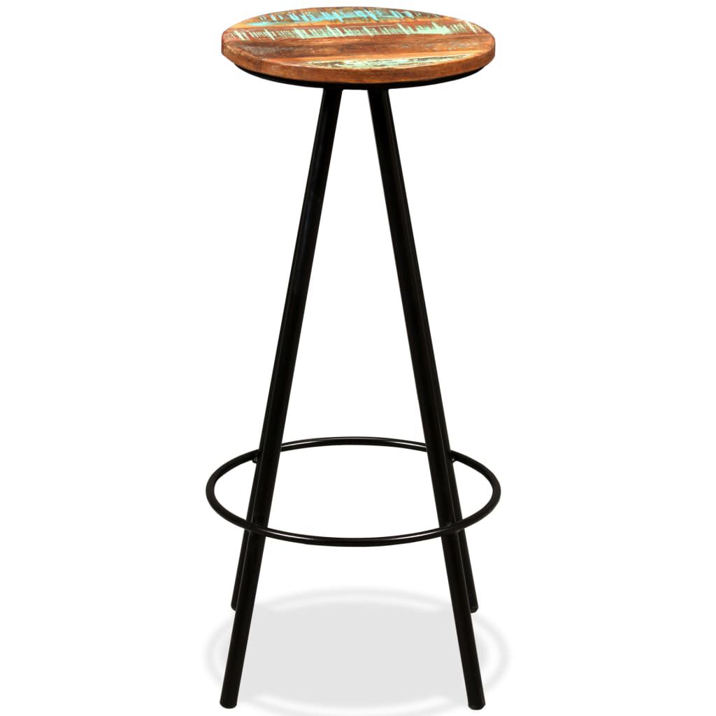vidaXL Bar Stools 2 pcs Solid Reclaimed Wood