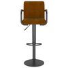 vidaXL Bar Stools 2 pcs Brown Velvet