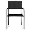 vidaXL 5 Piece Garden Dining Set Black