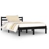 vidaXL Day Bed | Black | Solid Pine Wood | Small Double
