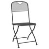 vidaXL 3 Piece Garden Dining Set Expanded Metal Mesh Anthracite