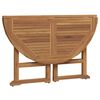 vidaXL 5 Piece Folding Outdoor Dining Set Solid Wood Teak