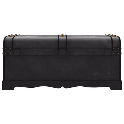 vidaXL Treasure Chest Wood Black 90x51x42 cm,  vidaXL Treasure Chest Wood Black 90x51x42 cm