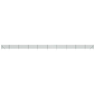 vidaXL Chain Link Fence with Spike Anchors Green 0.8x25 m, green vidaXL Chain Link Fence with Spike Anchors Green 0.8x25 m