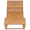 vidaXL Rocking Sunlounger Solid Teak Wood
