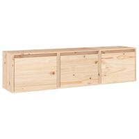 vidaXL TV Cabinets 3 pcs Solid Wood Pine, brown vidaXL TV Cabinets 3 pcs Solid Wood Pine
