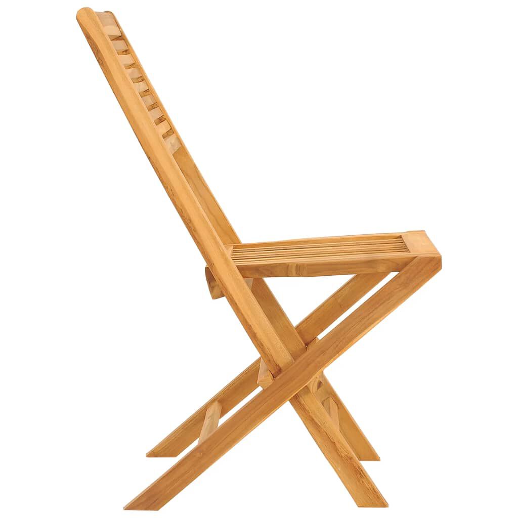 vidaXL Folding Garden Chairs 2 pcs 47x62x90 cm Solid Wood Teak