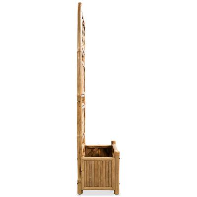 vidaXL Garden Raised Bed with Trellis Bamboo 40 cm,  vidaXL Garden Raised Bed with Trellis Bamboo 40 cm