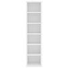vidaXL CD Cabinet White 21x20x88 cm Engineered Wood