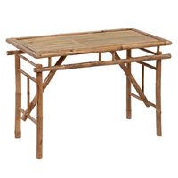 vidaXL Folding Garden Table 115x50x75 cm Bamboo,  vidaXL Folding Garden Table 115x50x75 cm Bamboo