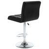 vidaXL Bar Stools 2 pcs Black Faux Leather