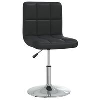 vidaXL Bar Stool Black Faux Leather, black vidaXL Bar Stool Black Faux Leather