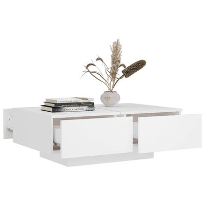 vidaXL Coffee Table White 90x60x31 cm Engineered Wood, white vidaXL Coffee Table White 90x60x31 cm Engineered Wood