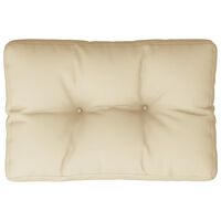 vidaXL Pallet Cushion Beige 50x40x12 cm Fabric