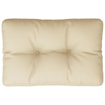 vidaXL Pallet Cushion Beige 50x40x12 cm Fabric, beige vidaXL Pallet Cushion Beige 50x40x12 cm Fabric