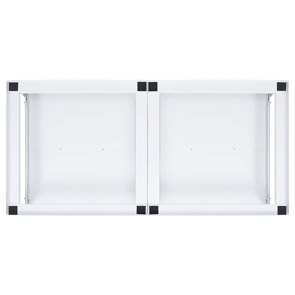vidaXL Washing and Drying Machine Pedestal with Pull-out Shelves White