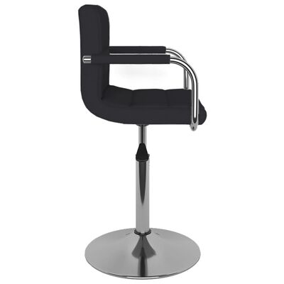 vidaXL Bar Stool Black Fabric, black vidaXL Bar Stool Black Fabric