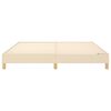 vidaXL Bed Frame without Mattress Cream 180x200 cm Super King Fabric