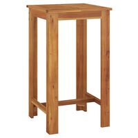 vidaXL Garden Bar Table 60x60x105 cm Solid Wood Acacia,  vidaXL Garden Bar Table 60x60x105 cm Solid Wood Acacia