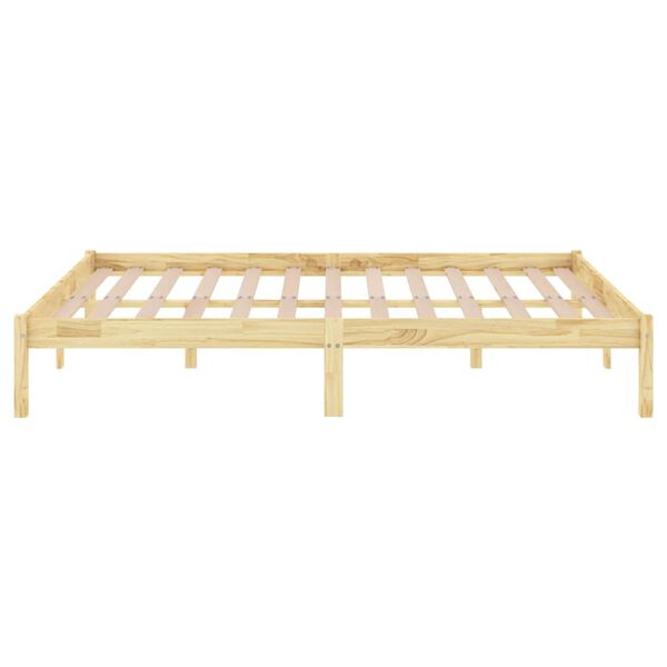 vidaXL Bed Frame without Mattress Solid Wood 160x200 cm