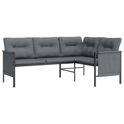 vidaXL 2 Piece Garden Lounge Set Anthracite Steel,  vidaXL 2 Piece Garden Lounge Set Anthracite Steel