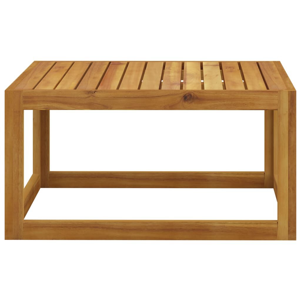 vidaXL 12 Piece Garden Lounge Set with Cushion Cream Solid Acacia Wood