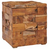 vidaXL Storage Stool Solid Teak Wood,  vidaXL Storage Stool Solid Teak Wood