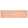 vidaXL Table Top Light Brown 140x40x(2-4) cm Treated Solid Wood Oak