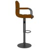 vidaXL Bar Stools 2 pcs Brown Velvet