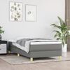 vidaXL Bed Frame without Mattress Dark Grey 90x200 cm Fabric