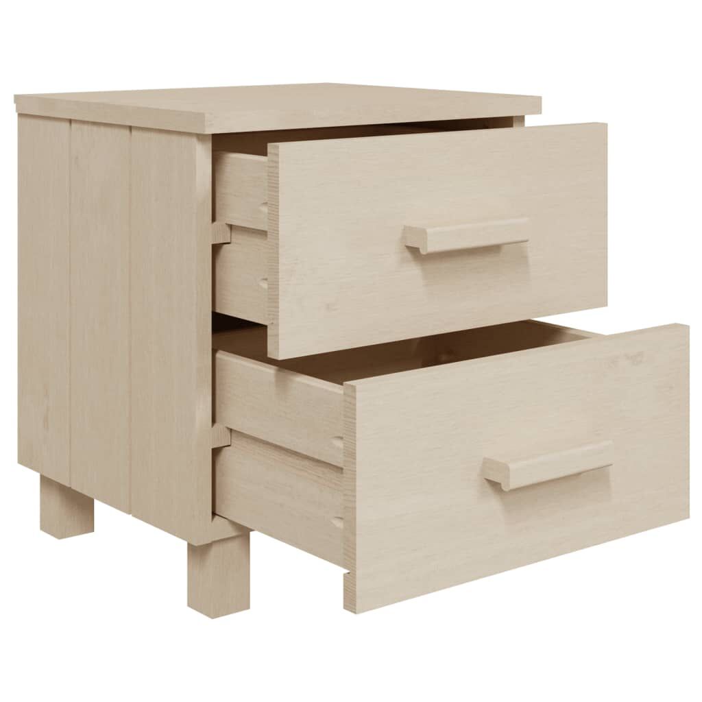 vidaXL Bedside Cabinet HAMAR Honey Brown 40x35x44.5cm Solid Pinewood