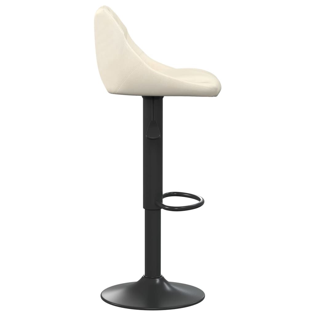 vidaXL Bar Stools 2 pcs Cream Velvet