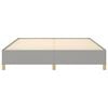 vidaXL Bed Frame without Mattress Light Grey 180x200 cm Super King Fabric