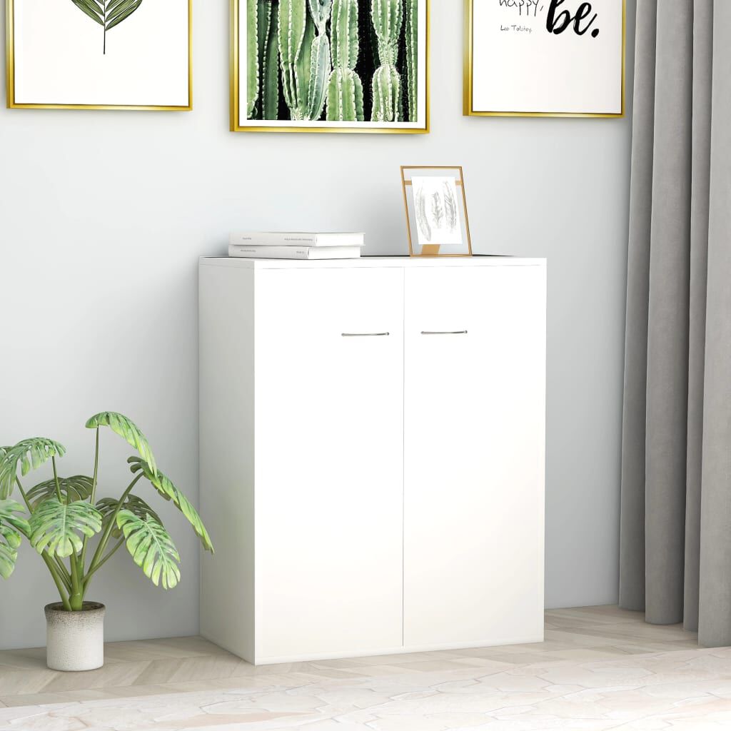 vidaXL Sideboard White 60x30x75 cm Engineered Wood