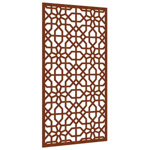 vidaXL Garden Wall Decoration 105x55 cm Corten Steel Moorish Design