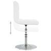vidaXL Dining Chair White Faux Leather