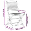 vidaXL Folding Garden Chairs 6 pcs Solid Acacia Wood